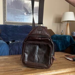 Jack George’s Voyager leather brown bag